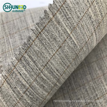 Natural horse hair interlinings and horse hair fabrics for suits and jackets